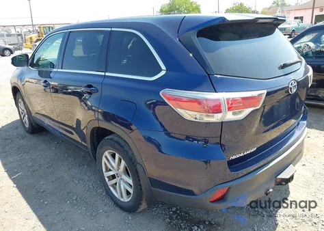 2014 Toyota Highlander Le V6 из США, поврежденный, VIN 5TDBKRFH6ES071003